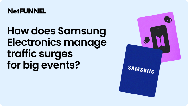 How does Samsung Electronics manage traffic surges for big events?